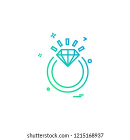 Valentine's day icon design vector