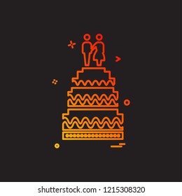Valentine's day icon design vector