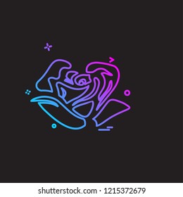 Valentine's day icon design vector