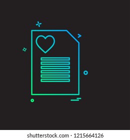 Valentine's day icon design vector