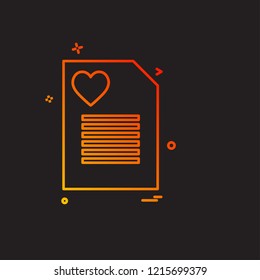 Valentine's day icon design vector
