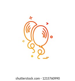 Valentine's day icon design vector