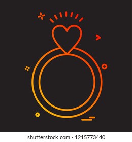 Valentine's day icon design vector 