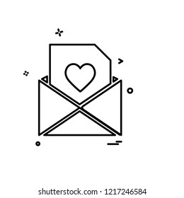 Valentine's day icon design vector