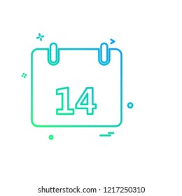 Valentine's day icon design vector