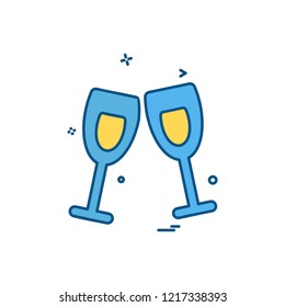 Valentine's day icon design vector