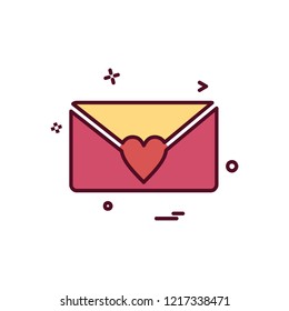 Valentine's day icon design vector 