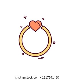 Valentine's day icon design vector