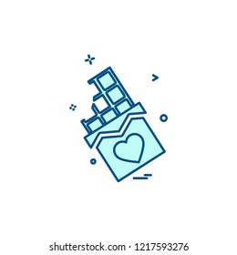 Valentine's day icon design vector