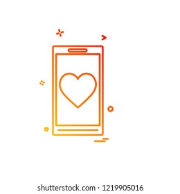 Valentine's day icon design vector