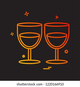 Valentine's day icon design vector 