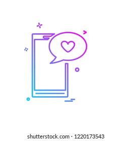 Valentine's day icon design vector