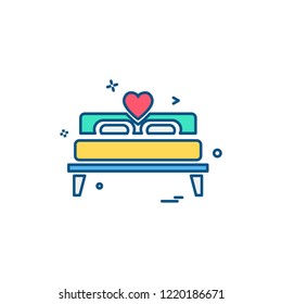 Valentine's day icon design vector