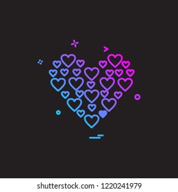 Valentine's day icon design vector