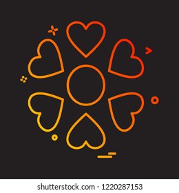 Valentine's day icon design vector 