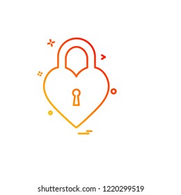 Valentine's day icon design vector