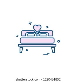 Valentine's day icon design vector