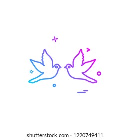 Valentine's day icon design vector