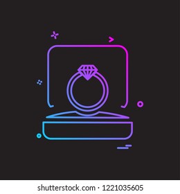 Valentine's day icon design vector