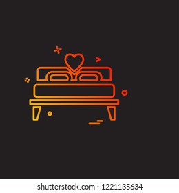 Valentine's day icon design vector