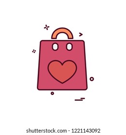 Valentine's day icon design vector