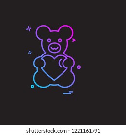 Valentine's day icon design vector