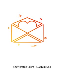 Valentine's day icon design vector