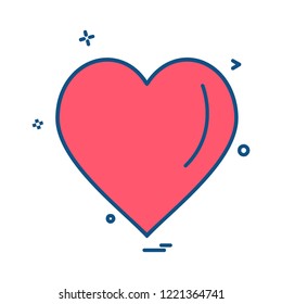 Valentine's day icon design vector 