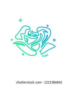 Valentine's day icon design vector