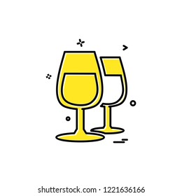 Valentine's day icon design vector