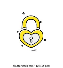 Valentine's day icon design vector