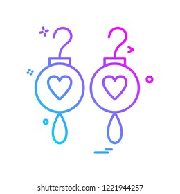 Valentine's day icon design vector 