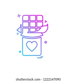 Valentine's day icon design vector
