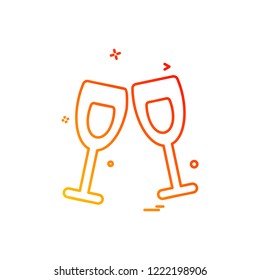 Valentine's day icon design vector