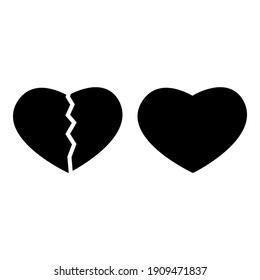valentine's day icon. heart symbol. for web campaigns, celebrations and applications. vector illustration