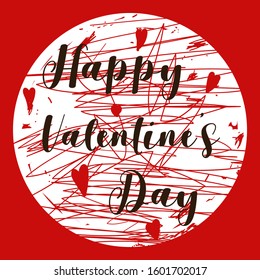 Valentine's day icon illustration on pink background