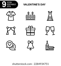 valentine's day icon or logo isolated sign symbol vector illustration - Collection of high quality black style vector icons
