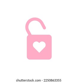 valentines day icon. open relationship. isolated vector images in flat style