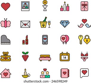 Valentine's Day icon set