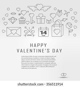 valentines day icon set