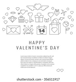 valentines day icon set