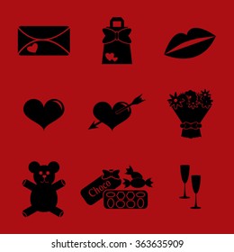 Valentine's Day Icon Set