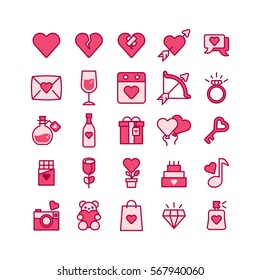 Valentine's Day Icon Set