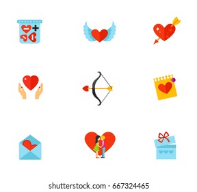 Valentines day icon set