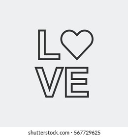 Valentine's Day icon vector