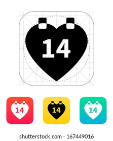 Valentine's Day icon. Vector illustration.