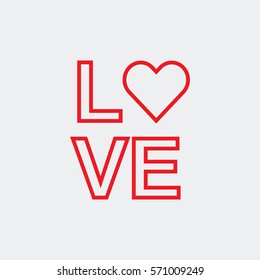 Valentine's Day icon vector sign