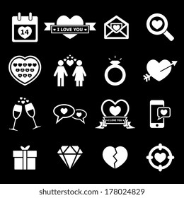 Valentine's Day Icon - white