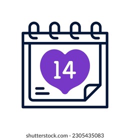 icono del día de San Valentín para tu sitio web, móvil, presentación y diseño de logotipo.