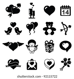 Valentine's day icons